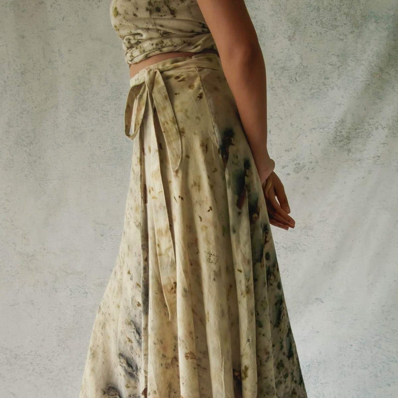 Buy True Spring | Wrap Up Midi | Shop Verified Sustainable Womens skirt on Brown Living™