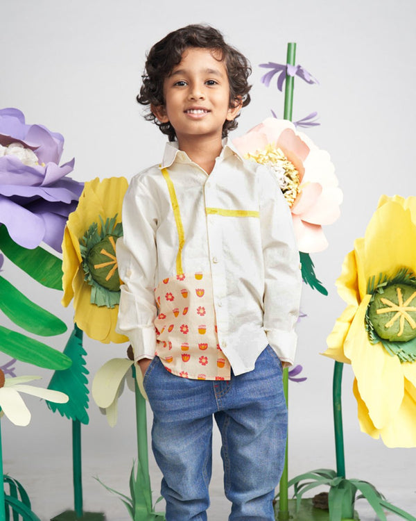 Buy Tully Patch and Fray Shirt | Shop Verified Sustainable Kids Shirts on Brown Living™