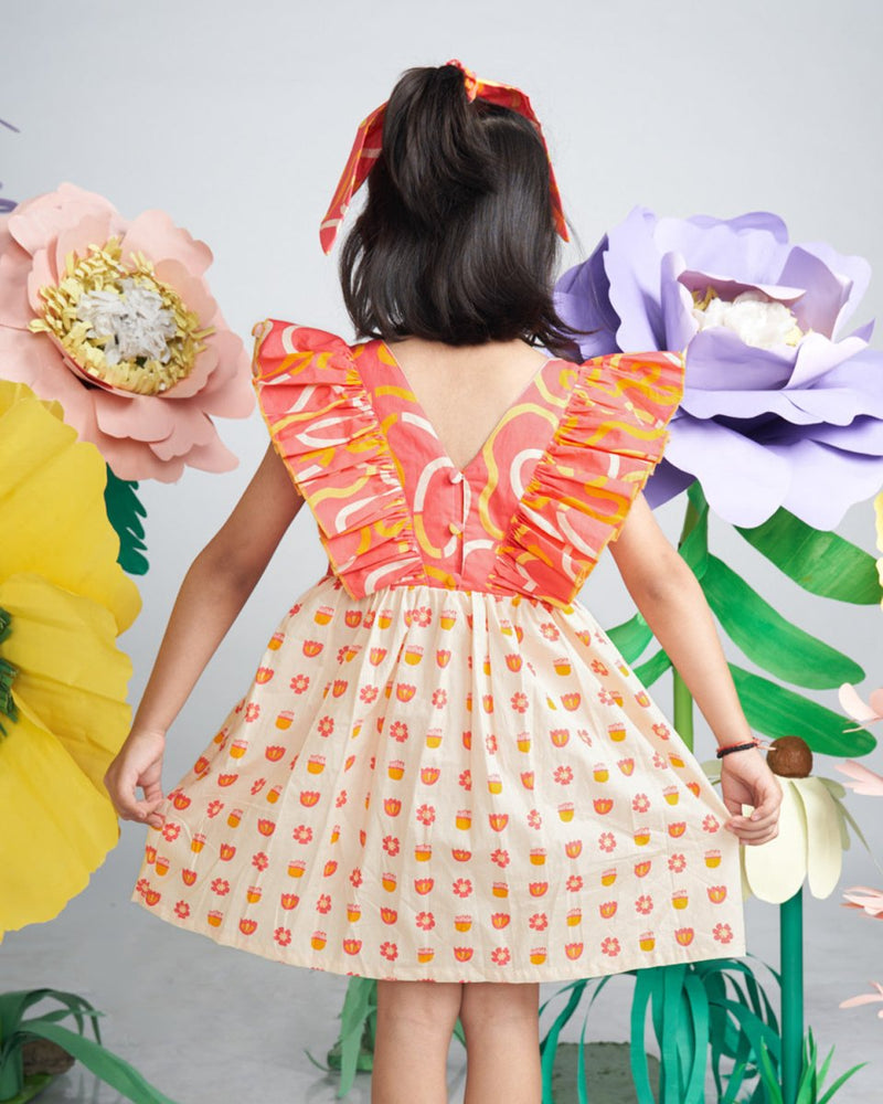 Buy Tully Ruffle Dress | Shop Verified Sustainable Kids Frocks & Dresses on Brown Living™