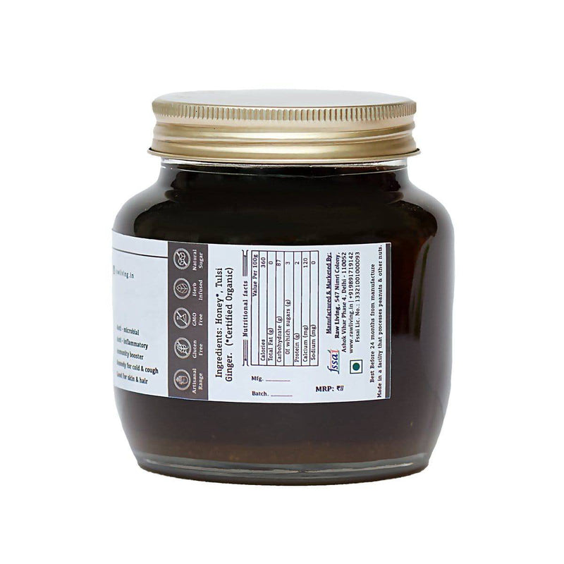 Buy Tulsi Ginger Honey - Raw Wild Forest Organic Bee Honey | Shop Verified Sustainable Products on Brown Living