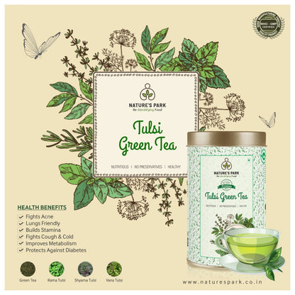 Tulsi Green Tea Can (125 g) | Verified Sustainable by Brown Living™