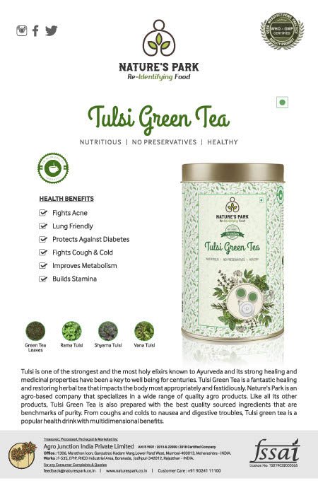 Tulsi Green Tea Can (125 g) | Verified Sustainable by Brown Living™