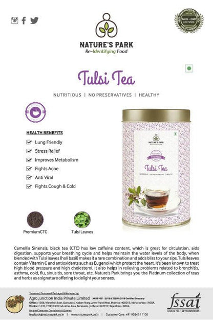 Tulsi Tea Can (100 g) | Verified Sustainable by Brown Living™