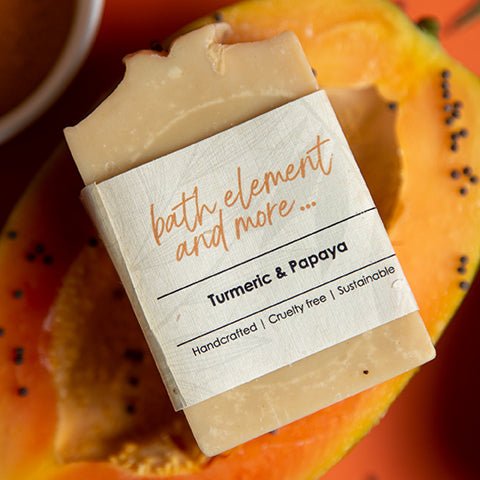 Buy Turmeric and Papaya | Body & Face Soap | Shop Verified Sustainable Products on Brown Living
