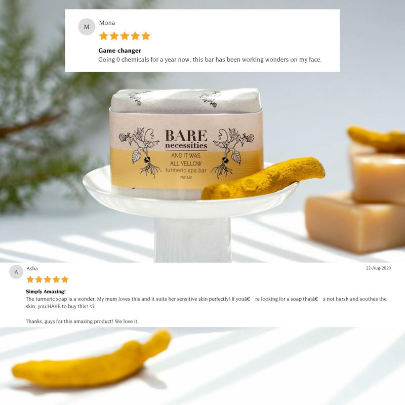 Buy Turmeric Beauty Bathing Bar | Bath Soap for Men & Women 75g | Shop Verified Sustainable Body Soap on Brown Living™