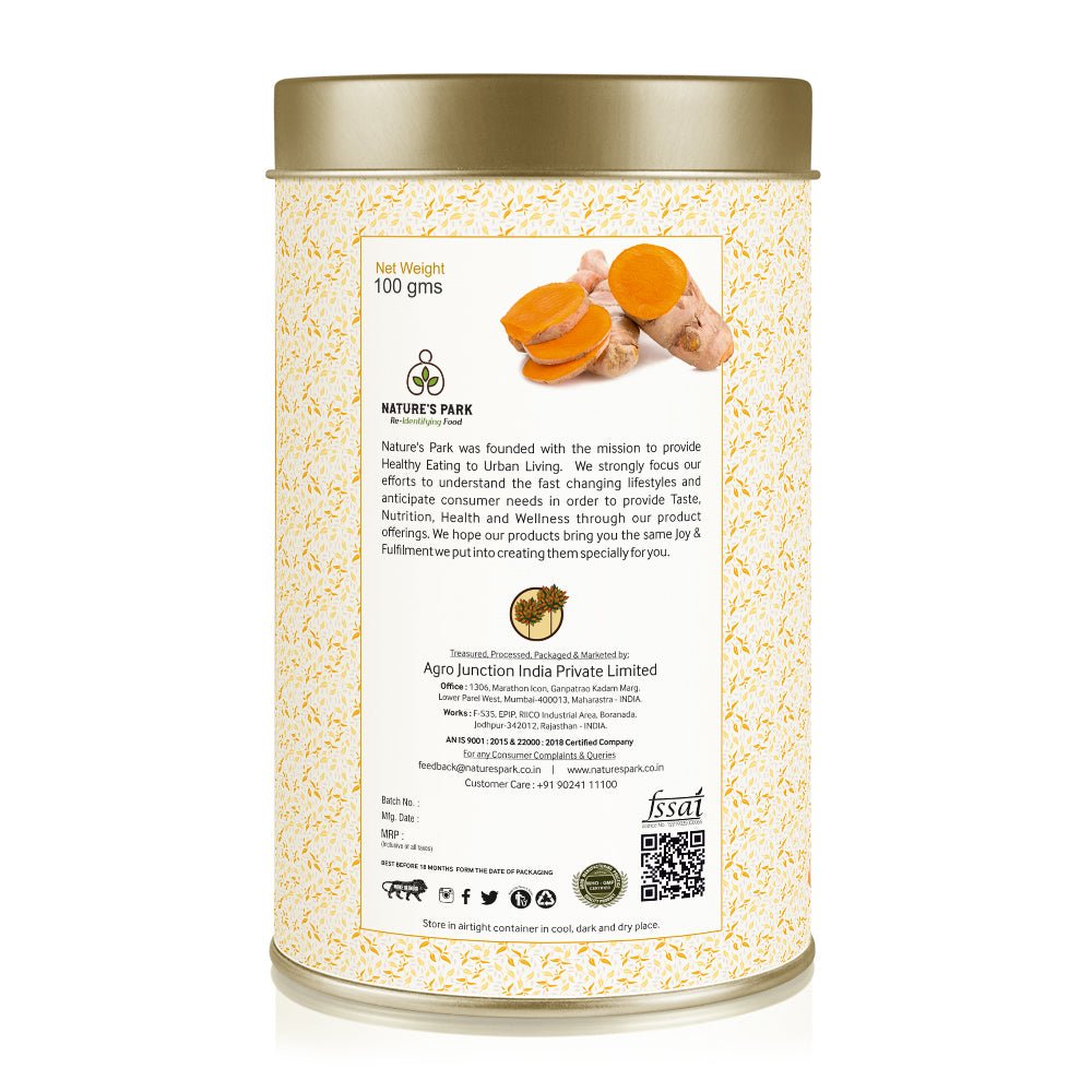 Turmeric Green Tea Can (100 g) | Verified Sustainable by Brown Living™