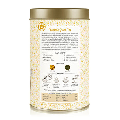 Turmeric Green Tea Can (100 g) | Verified Sustainable by Brown Living™