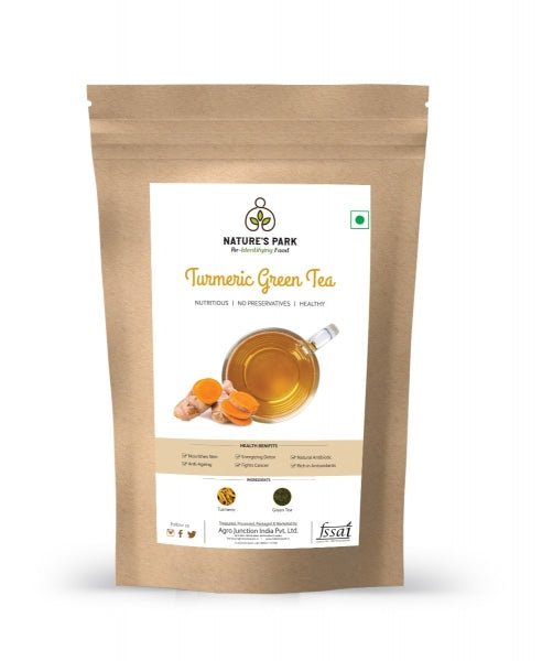 Turmeric Green Tea Pouch - 500 g | Verified Sustainable Tea on Brown Living™