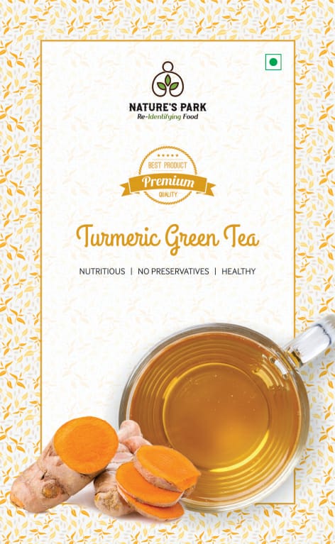 Turmeric Green Tea Pouch - 500 g | Verified Sustainable Tea on Brown Living™