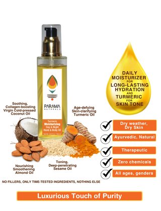 Buy Turmeric Moisturizing Face & Body Oil- 100ml | Shop Verified Sustainable Products on Brown Living