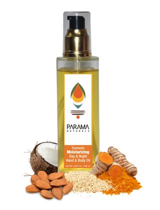 Buy Turmeric Moisturizing Face & Body Oil- 100ml | Shop Verified Sustainable Body Lotion on Brown Living™