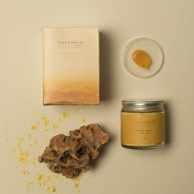 Turmeric Ubtan – Face Pack on Brown Living™. SKU: 065 - 01447 - TFP - 1 - 75g. Img 2.
