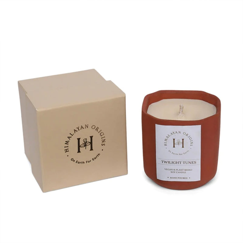 Buy Twilight Tunes Soy Wax Scented Candle | Terracotta Jar | Shop Verified Sustainable Products on Brown Living