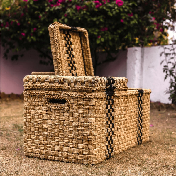 Buy Twofold Jute & Cotton Trunk | Shop Verified Sustainable Organisers on Brown Living™