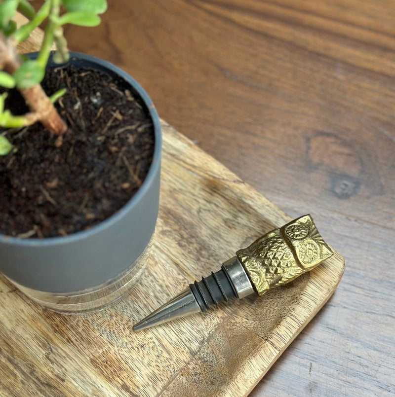 Buy Ullook Wine Stopper - Made in Solid Brass | Shop Verified Sustainable Gift on Brown Living™