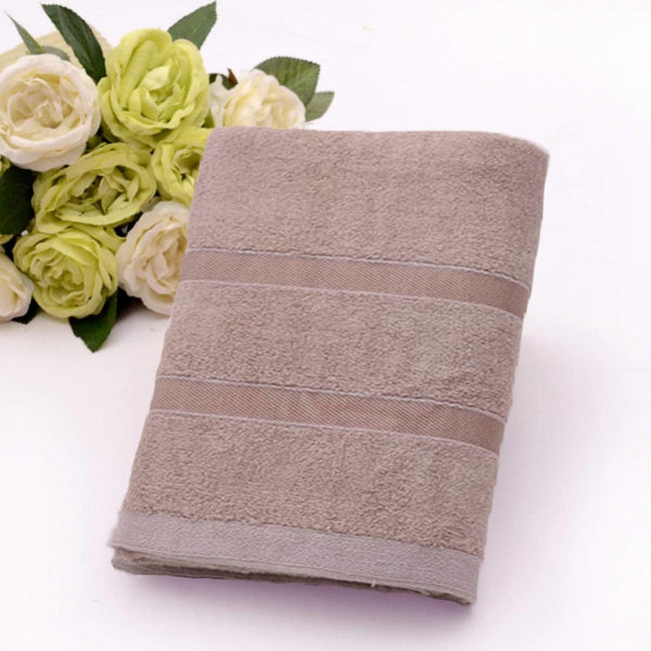 Buy Ultra Soft, Absorbent and Anti Microbial 450 GSM Bamboo Bath Towel (Brown) | Shop Verified Sustainable Bath Linens on Brown Living™