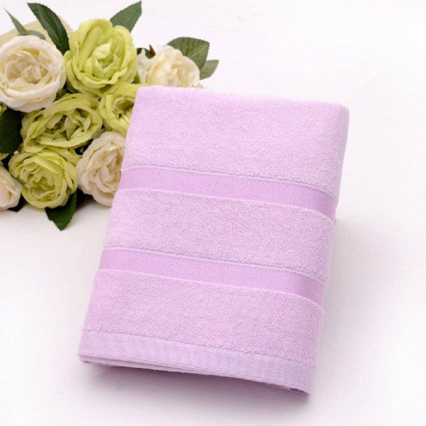 Buy Ultra Soft, Absorbent and Anti Microbial 450 GSM Bamboo Bath Towel (Lavender) | Shop Verified Sustainable Bath Linens on Brown Living™