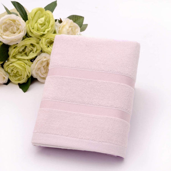 Buy Ultra Soft, Absorbent and Anti Microbial 450 GSM Bamboo Bath Towel (Light Pink) | Shop Verified Sustainable Bath Linens on Brown Living™