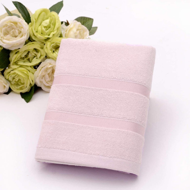 Buy Ultra Soft, Absorbent and Anti Microbial 450 GSM Bamboo Bath Towel (Light Pink) | Shop Verified Sustainable Products on Brown Living