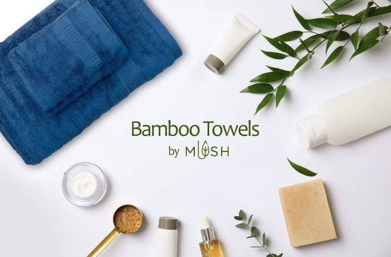 Buy Ultra Soft, Absorbent and Anti Microbial 600 GSM Bamboo Bath Towel - Large (Navy Blue) | Shop Verified Sustainable Bath Linens on Brown Living™