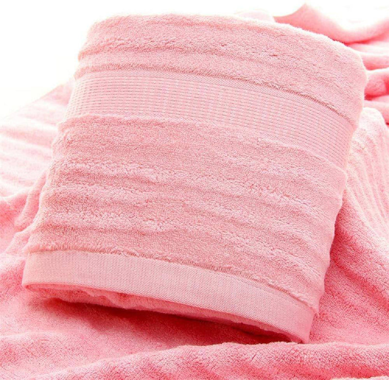 Buy Ultra Soft, Absorbent and Anti Microbial 600 GSM Bamboo Bath Towel - Large (Pink) | Shop Verified Sustainable Bath Linens on Brown Living™