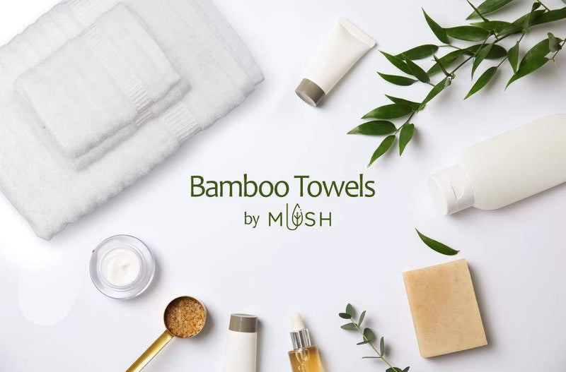 Buy Ultra Soft, Absorbent and Anti Microbial 600 GSM Bamboo Bath Towel, Large (White) | Shop Verified Sustainable Products on Brown Living