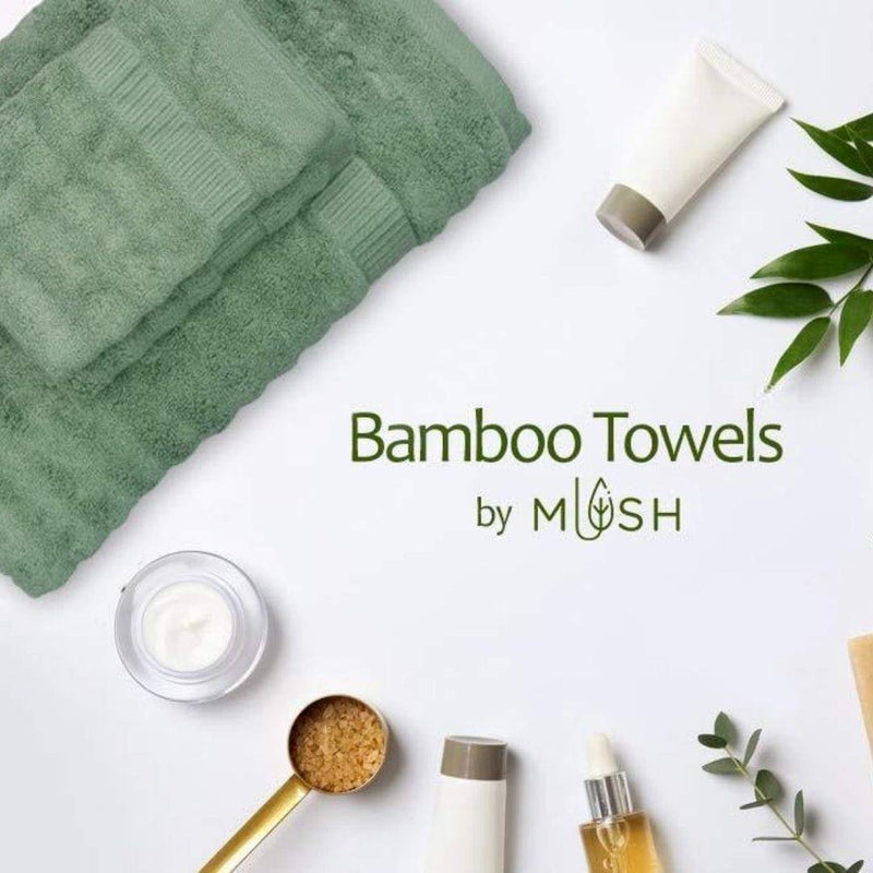 Buy Ultra Soft, Absorbent and Anti Microbial 600 GSM Bamboo Bath Towel (Olive Green) | Shop Verified Sustainable Bath Linens on Brown Living™
