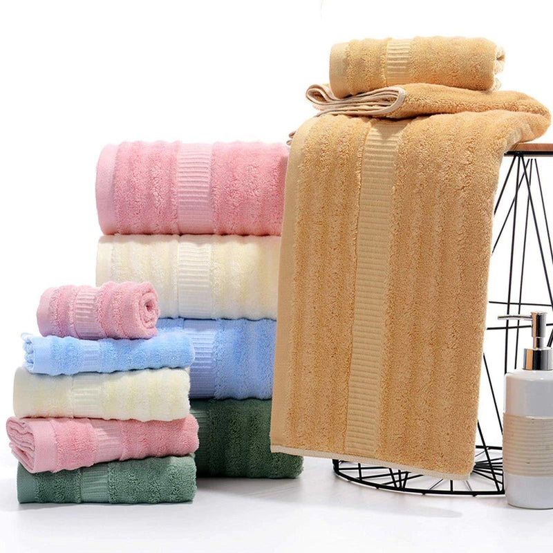 Buy Ultra Soft, Absorbent and Anti Microbial 600 GSM Bamboo Bath Towel (Yellow Ochre) | Shop Verified Sustainable Products on Brown Living