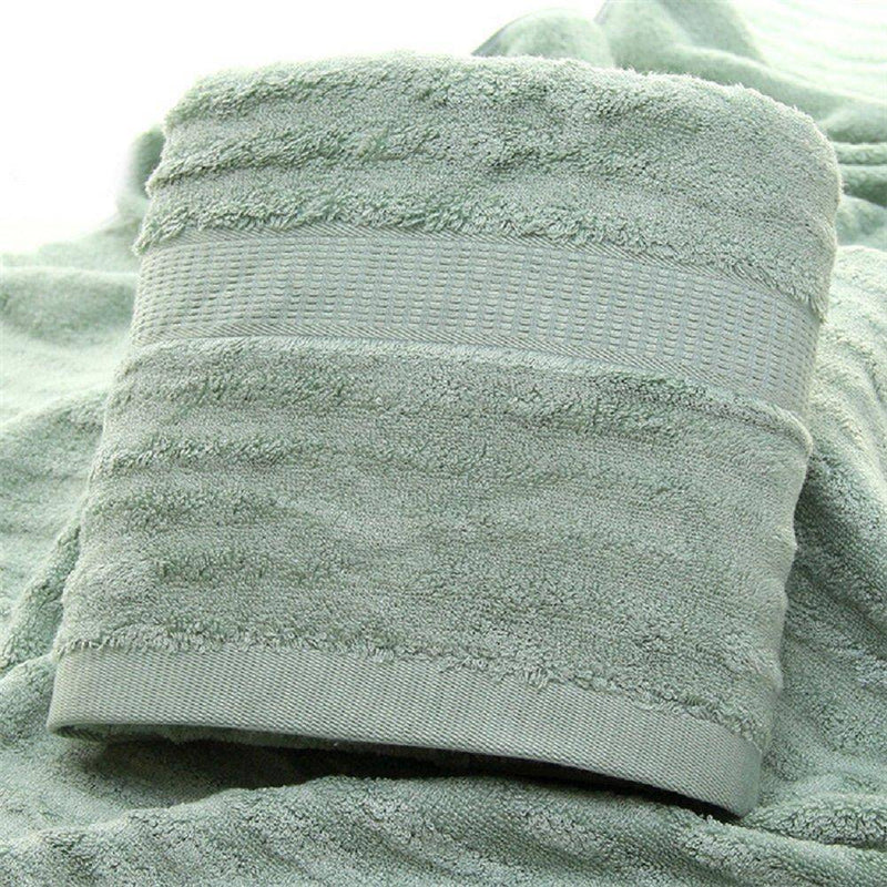 Buy Ultra Soft, Absorbent & Antimicrobial Bamboo Towel Green - Set of 3 | Shop Verified Sustainable Bath Linens on Brown Living™