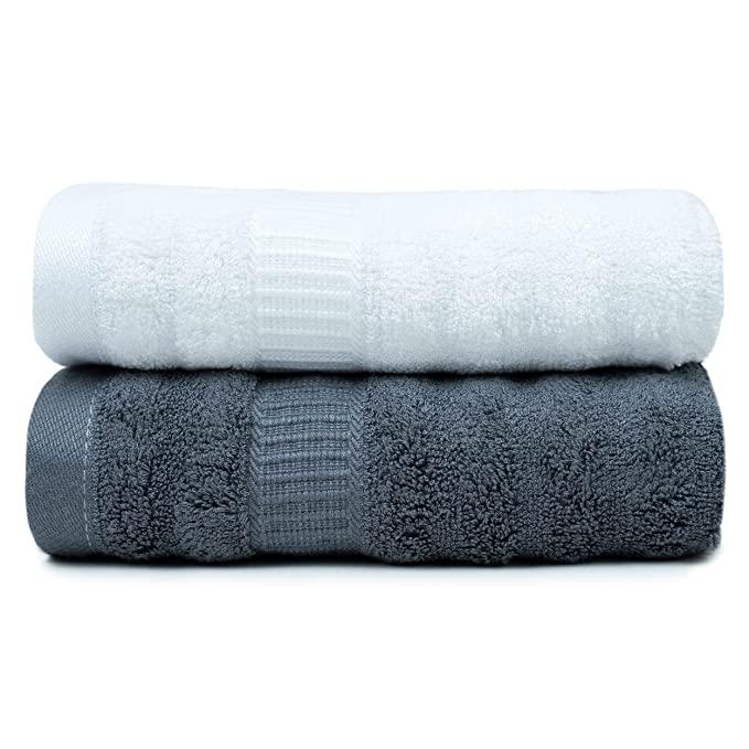 Buy Ultra Soft & Absorbent Hand Towel (Set of 2) | 35 x 75 cms | Shop Verified Sustainable Bath Linens on Brown Living™