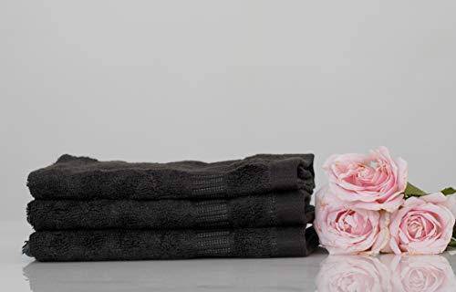 Buy Ultra Soft, Absorbent, Premium Bamboo Face Towel Pack of 3 - Charcoal Green | Shop Verified Sustainable Bath Linens on Brown Living™