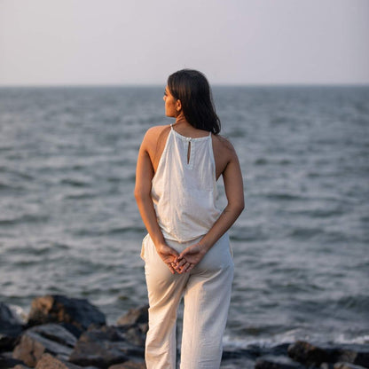 Undyed | Minimal Halter Top | Verified Sustainable by Brown Living™