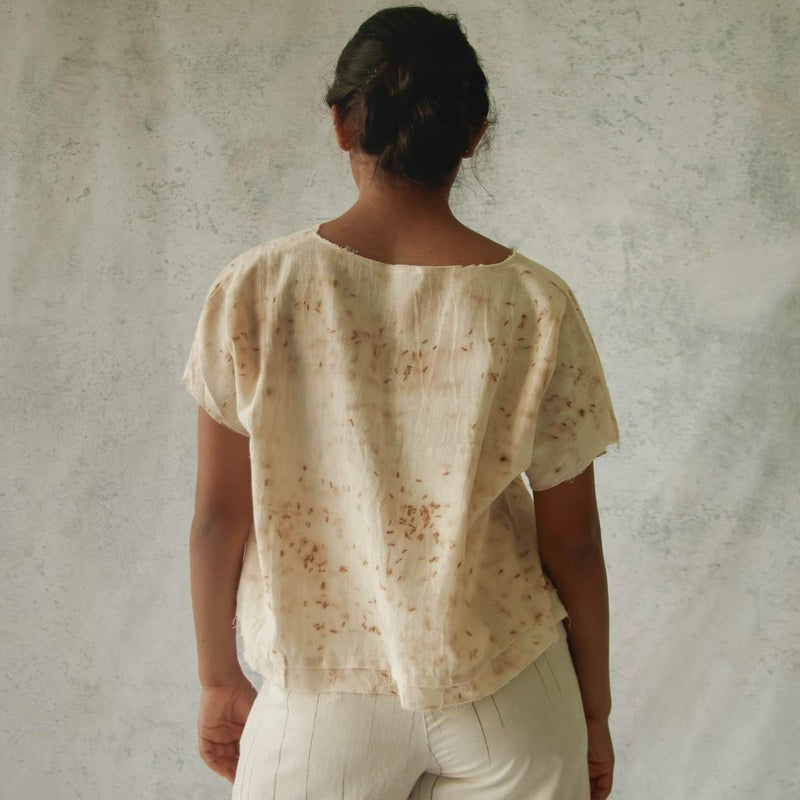 Buy Undyed |Take-It-Easy Top | Shop Verified Sustainable Womens top on Brown Living™