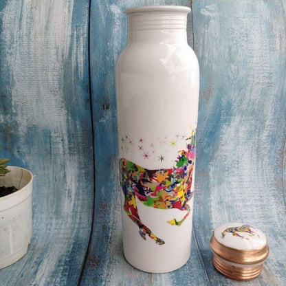 Unicorn Print Copper bottle - 950 ml | Verified Sustainable by Brown Living™