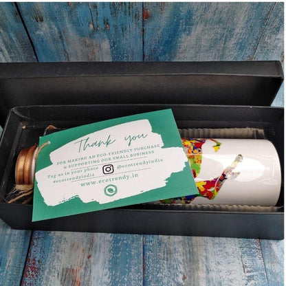 Unicorn Print Copper bottle - 950 ml | Verified Sustainable by Brown Living™