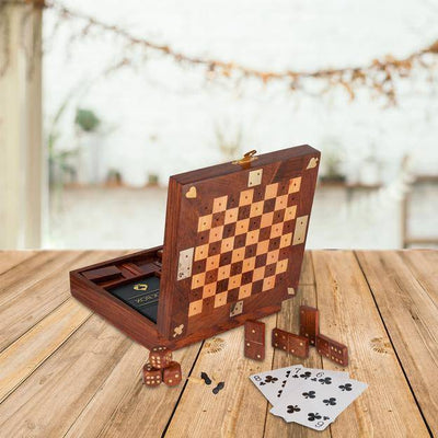 Unique Handmade Wooden Chess Game | Board Game – Learning & Educational Toys on Brown Living™. SKU: 1200. Img 1.