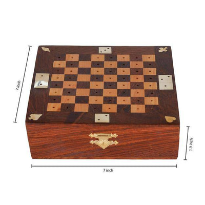 Unique Handmade Wooden Chess Game | Board Game – Learning & Educational Toys on Brown Living™. SKU: 1200. Img 6.