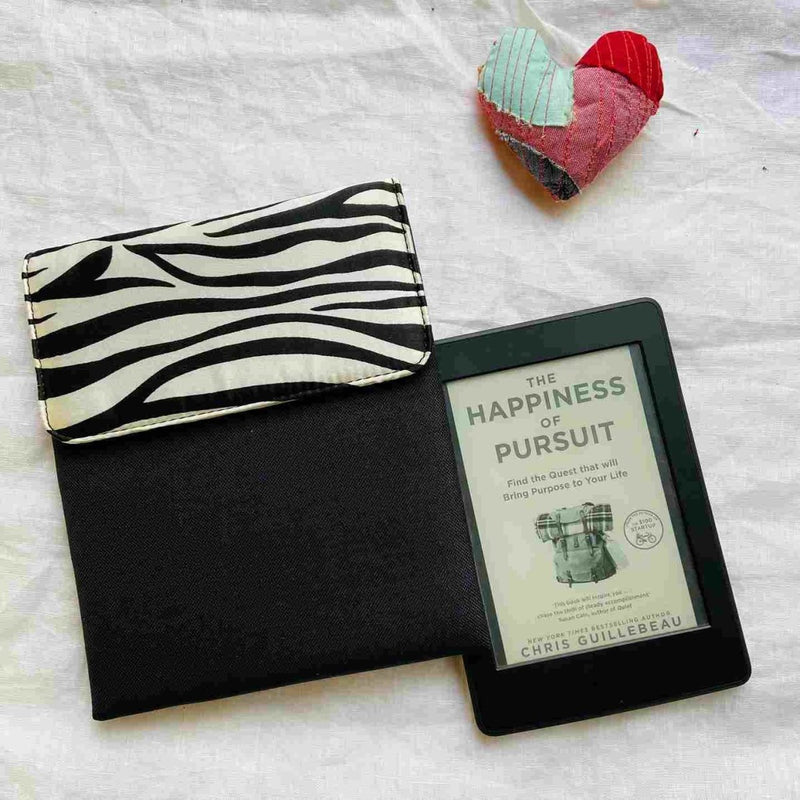 Buy Unique Kindle Sleeve- Black with print- Fits all Kindle | Shop Verified Sustainable Tech Accessories on Brown Living™