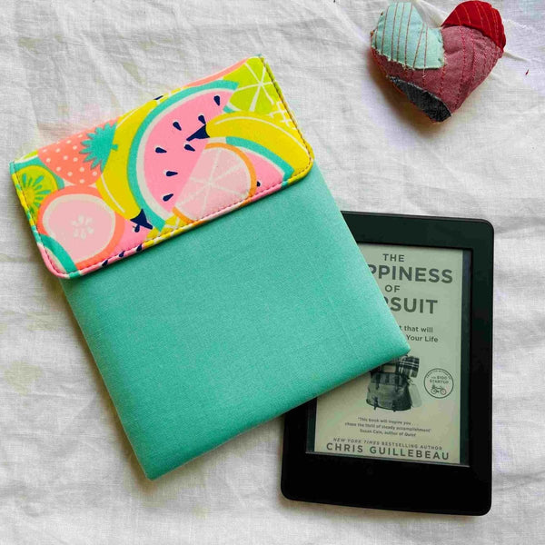 Buy Unique Kindle Sleeve- Green with print -Fits all Kindle | Shop Verified Sustainable Tech Accessories on Brown Living™