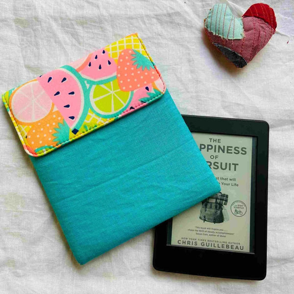 Buy Unique Kindle Sleeve- Light Green with print- Fits all Kindle | Shop Verified Sustainable Tech Accessories on Brown Living™