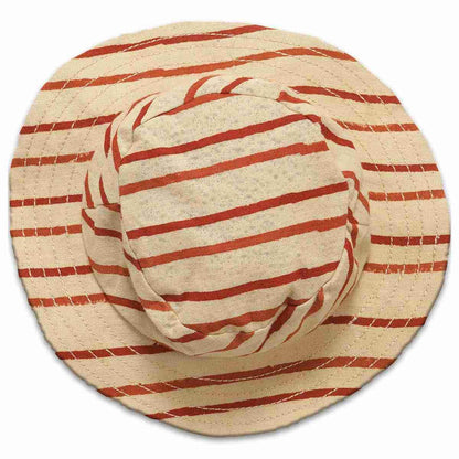 Unisex Adia Printed Hat - Beige | Verified Sustainable by Brown Living™