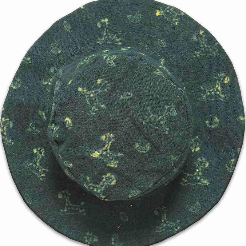 Buy Unisex Adia Printed Hat - Green | Shop Verified Sustainable Products on Brown Living
