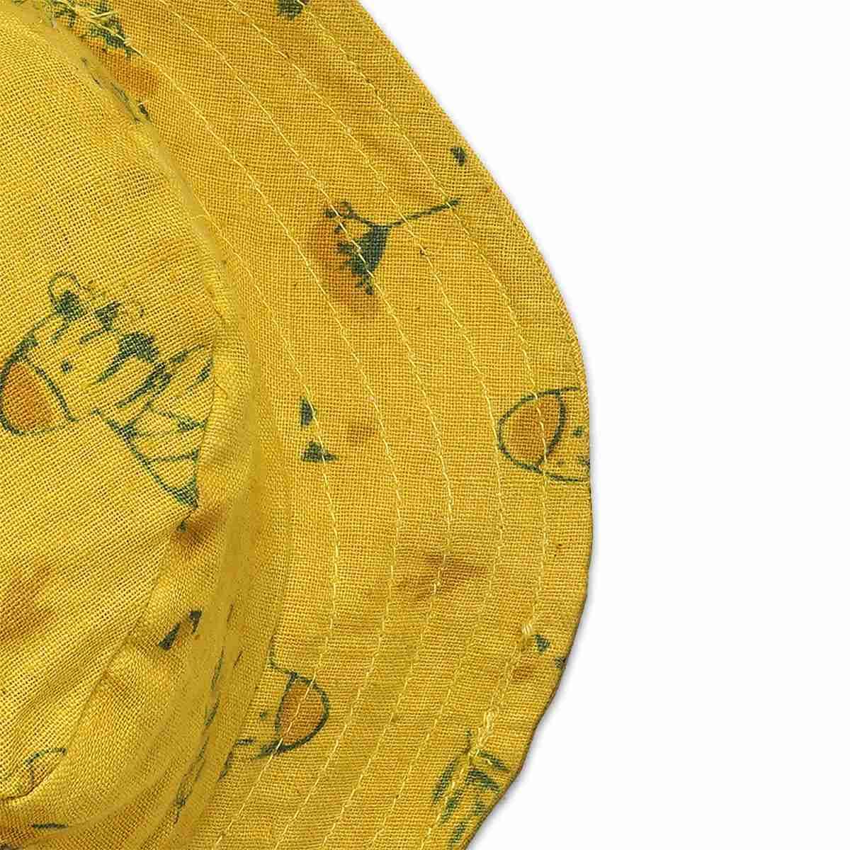 Unisex Adia Printed Hat - Yellow | Verified Sustainable by Brown Living™