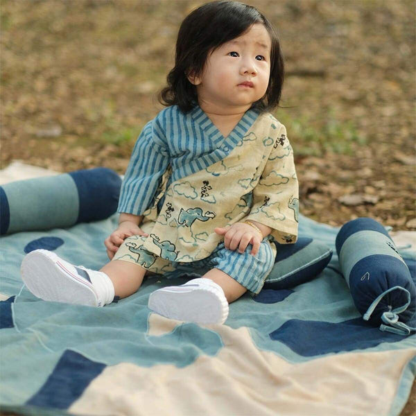 Buy Unisex Ankan Jhabla Set | Shop Verified Sustainable Kids Daywear Sets on Brown Living™