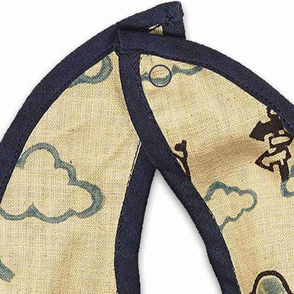 Unisex Ishya Printed Bib - Blue | Verified Sustainable by Brown Living™