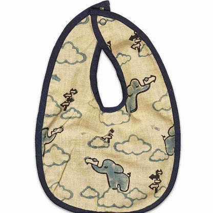 Unisex Ishya Printed Bib - Blue | Verified Sustainable by Brown Living™