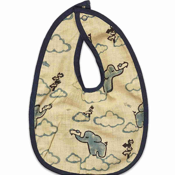 Buy Unisex Ishya Printed Bib - Blue | Shop Verified Sustainable Products on Brown Living