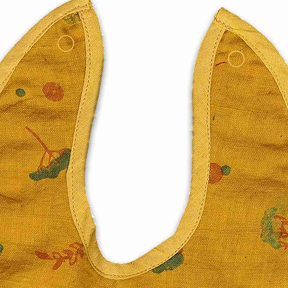 Unisex Ishya Printed Bib - Yellow | Verified Sustainable by Brown Living™