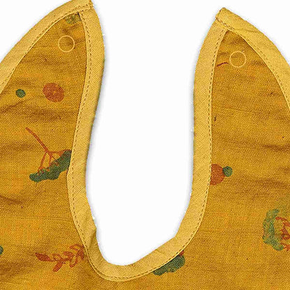 Unisex Ishya Printed Bib - Yellow | Verified Sustainable by Brown Living™