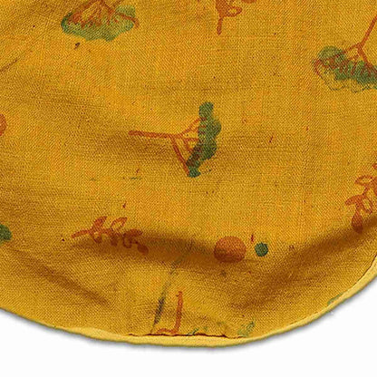 Unisex Ishya Printed Bib - Yellow | Verified Sustainable by Brown Living™